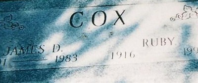 Ruby Galliher Cox Ruby Galliher Cox
