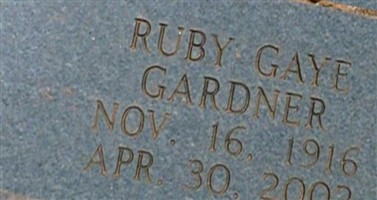 Ruby Gaye Gardner Gist Ruby Gaye Gardner Gist