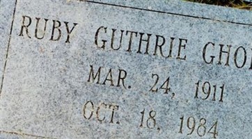 Ruby Guthrie Gholson Ruby Guthrie Gholson