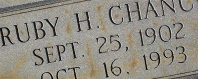 Ruby H. Chance Ruby H. Chance