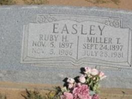 Ruby H. Easley Ruby H. Easley