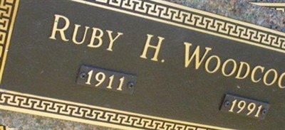 Ruby H. Harrison Woodcock Ruby H. Harrison Woodcock