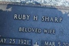 Ruby H. Sharp Ruby H. Sharp
