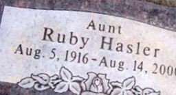 Ruby Hasler Ruby Hasler