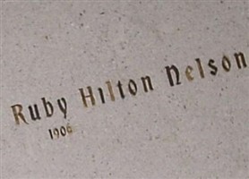 Ruby Hilton Nelson