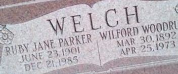 Ruby Jane Parker Welch Ruby Jane Parker Welch