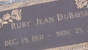 Ruby Jean DuBose Ruby Jean DuBose
