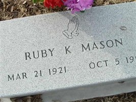 Ruby K. Mason Ruby K. Mason