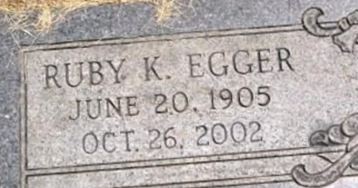 Ruby K. Welch Egger Ruby K. Welch Egger