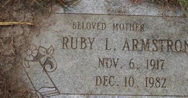 Ruby L. Armstrong Ruby L. Armstrong