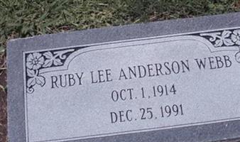 Ruby Lee (Anderson) Webb