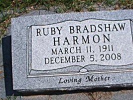 Ruby Lee Bradshaw Harmon Ruby Lee Bradshaw Harmon