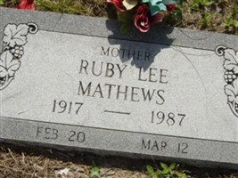 Ruby Lee Mathews Ruby Lee Mathews