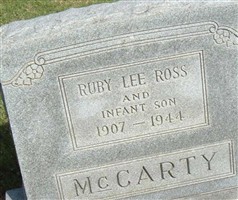 Ruby Lee Ross McCarty Ruby Lee Ross McCarty