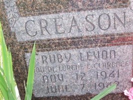 Ruby Levon Creason Ruby Levon Creason