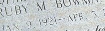 Ruby M. Bowman Ruby M. Bowman