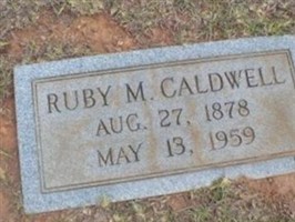 Ruby M. Caldwell Ruby M. Caldwell