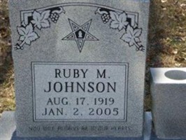 Ruby M. Johnson Ruby M. Johnson