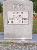 Ruby M Odom Ruby M Odom