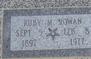 Ruby M. Rowan Ruby M. Rowan