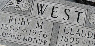 Ruby M. Sheets West Ruby M. Sheets West