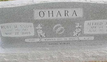 Ruby M Snow O'Hara Ruby M Snow O'Hara