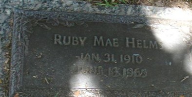 Ruby Mae Helms Ruby Mae Helms