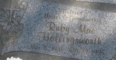 Ruby Mae Martin Hollingsworth Ruby Mae Martin Hollingsworth