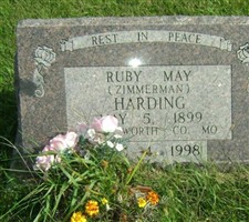 Ruby May Zimmerman Harding Ruby May Zimmerman Harding