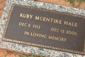 Ruby McEntire Hale Ruby McEntire Hale