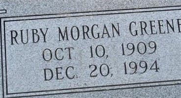 Ruby Morgan Greene Ruby Morgan Greene