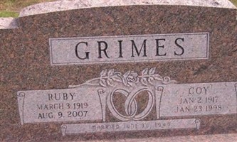 Ruby Olivia Hughes Grimes