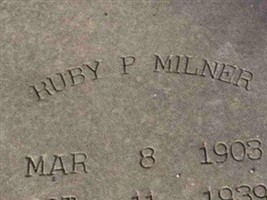 Ruby P. Milner Ruby P. Milner