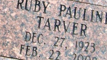 Ruby Pauline Tarver Burns Ruby Pauline Tarver Burns