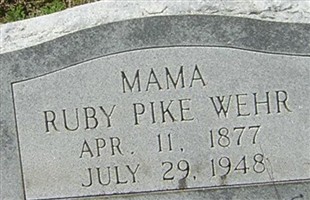 Ruby Pike Wehr Ruby Pike Wehr