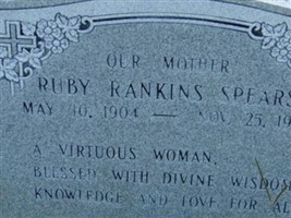Ruby Rankins Spears Ruby Rankins Spears