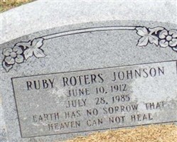 Ruby Roters Johnson Ruby Roters Johnson