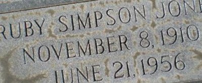 Ruby Simpson Jones Ruby Simpson Jones