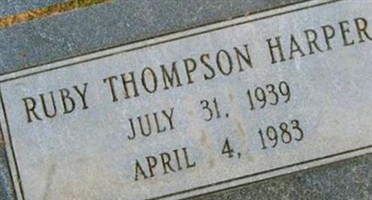 Ruby Thompson Harper Ruby Thompson Harper