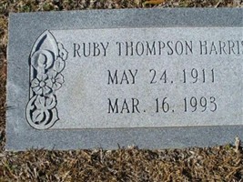 Ruby Thompson Harris Ruby Thompson Harris