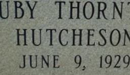 Ruby Thornton Hutcheson Ruby Thornton Hutcheson