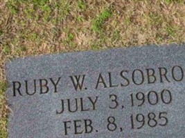 Ruby W. Alsobrook Ruby W. Alsobrook