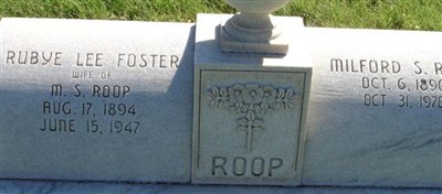 Rubye Lee Foster Roop