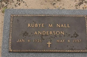 Rubye M Nall Anderson