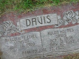 Rulon Holmes Davis Rulon Holmes Davis