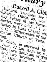 Russell A. Gibbs Russell A. Gibbs