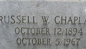 Russell W. Chaplain Russell W. Chaplain