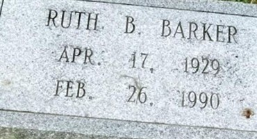 Ruth B. Barker Ruth B. Barker