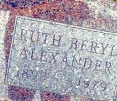 Ruth Beryl Roberts Alexander Ruth Beryl Roberts Alexander