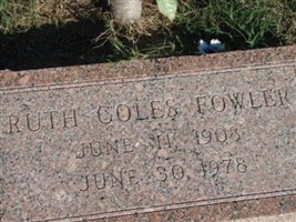 Ruth Coles Fowler Ruth Coles Fowler